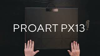 Asus ProArt PX13 HN7306 unboxing [upl. by Attenov]