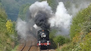 Drama On The Devon Banks  1Z48 7029 ‘Clun Castle’  The Great Western Railway  110524  4K [upl. by Mehelhteb857]