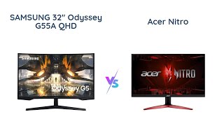 🔥 Samsung Odyssey G55A vs Acer Nitro KG271 M3biip 🔥 [upl. by Ahsener]