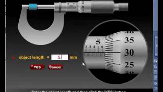 Micrometer Screw Gauge Simulation  AmazingEdu Software [upl. by Alilahk]