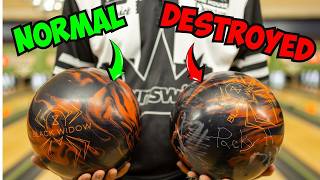 Destroying a Bowling Ball with a POWER TOOL Is a BAD IDEA [upl. by Anthony]