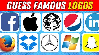 Guess The Logo In 5 Seconds  50 Famous Logos  Logo Quiz 2024 [upl. by Traver]