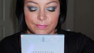 TUTO MAQUILLAGE  Smoky bleu lumineux  highlighter quotMoonchildquot dAnastasia Beverly Hills 🖌🦄 [upl. by Natsreik]