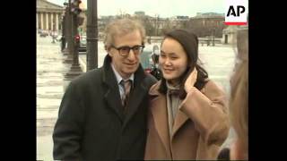 FRANCE DIRECTOR WOODY ALLEN SPENDS HONEYMOON IN PARIS [upl. by Turk]