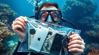 How Many iPhones Can I Find Underwater Total Value 5000 Returned to Owners [upl. by Dnomyad]