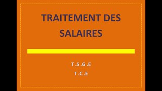 traitement des salaires  introduction [upl. by Stiruc107]