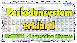 Das Periodensystem Aufbau erklärt  NaWiTV Lernvideo Chemie [upl. by Thgiled]