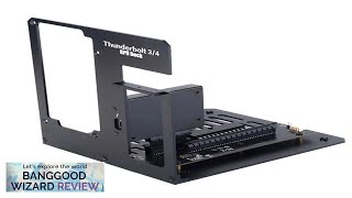 eGPU Thunderbolt34 to PCIE Graphics Card External Bracket Stand ATX Power Supply Review [upl. by Eisler352]