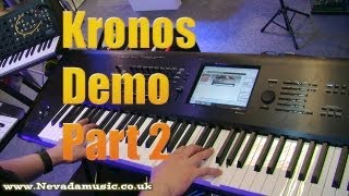 Korg Kronos Workstation Keyboard Demo Part 2 [upl. by Ricoriki]