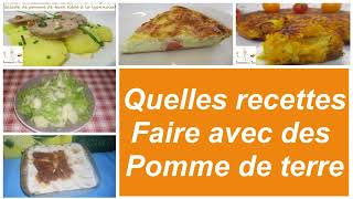 Quelles recettes faire avec des pomme de terre  5 idées de recettes spécial pomme de terre [upl. by Aneeram]