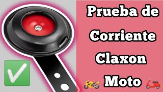 DIAGNÓSTICO CLAXON DE MOTO🏍️ PRUEBA DE CORRIENTE  Mi Claxon Sirena no Suena PRUEBA CON MULTIMETRO [upl. by Alansen62]