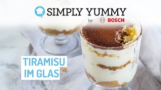 Tiramisu im Glas mit selbst gemachtem Löffelbiskuit 🍨😍  SIMPLY YUMMY Rezepte [upl. by Krute]