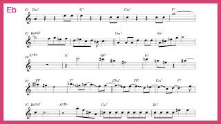 Stablemates  Dexter Gordon solo transcription in Eb [upl. by Tserof848]