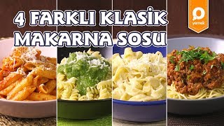 4 Farklı Makarna Sosu Tarifi  Onedio Yemek  Tek Malzeme Çok Tarif [upl. by Nezah962]