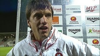 Interview de fin de match  AC Ajaccio  OGC Nice 02  201213 [upl. by Aderfla161]