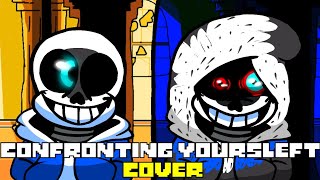 FNF Cover Confronting Your Universe Confronting Yourself But DustSans and Sans Sing it [upl. by Atinuahs]