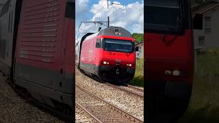 🚂 Lichthupe für die Kamera Die Re 460 008 in Neyruz FR – ein InterregioMoment der strahlt ✨ [upl. by Atirres]