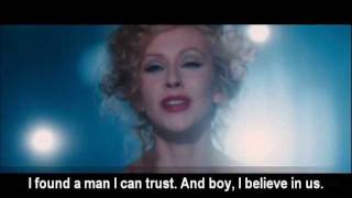 Christina Aguilera  Bound To You video with lyrics [upl. by Ellehcen]