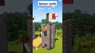 minecraft 2 player castle minecraft shorts [upl. by Gilud559]