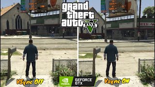 GTA 5 VSync ON vs OFF Test FPS Difference  GTX 750 Ti [upl. by Beane]