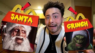 DO NOT ORDER SANTA CLAUS AND GRINCH HAPPY MEAL AT 3 AM GROSS [upl. by Chyou995]