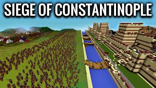 Epic Siege of Constantinople in Minecraft  Fall of Byzantine Empire [upl. by Tihom]