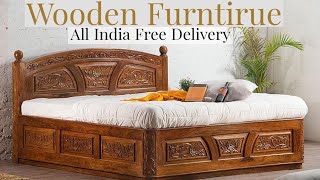 WOODEN FURNITURE  FREE ALL INDIA DELIVERY [upl. by Alba]