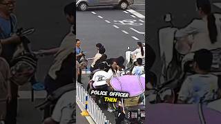 Quick action by people and police in helping a woman who fell from her electric scooter [upl. by Maddy]