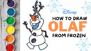 Frozen Cute Olaf frozen olaf disney disneyjunior waltdisneyworld art viral [upl. by Aerdnaed]