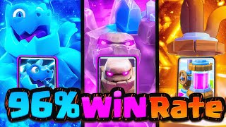 96 WIN RATE WITH THE BEST amp STRONGEST GOLEM PUMP BEATDOWN DECK🤯  GOLEM PUMP IS OP✌️ [upl. by Ellatsirhc]