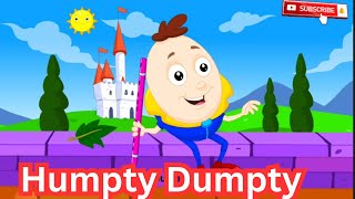 Humpty Dumpty sat on a wall  English nursery rhymes  kids song  kids toddlers nursery rhymes [upl. by Atnauqahs]