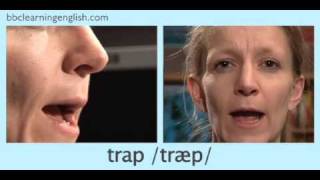 English Pronunciation 👄 Short Vowel  æ  ‘trap’ ‘stamp’ amp ‘back’ [upl. by Okoyk]