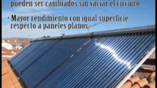 Tubos de Vacío Heat Pipe  Energía Solar con paneles solares de tubo de vacio [upl. by Nosnar522]