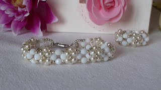 DIY Tutorial ciondolo Bessie  Handmade beaded pendant  Easy beaded tutorial pendant [upl. by Isied290]