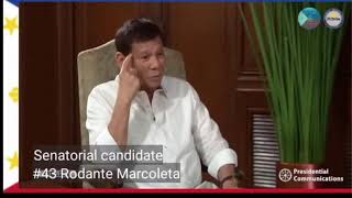 Rodante Marcoleta x President Rodrigo Duterte [upl. by Namrej]