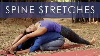 Couples Yoga  For The Spine  Stretches and Exercises I 3 [upl. by Garate]