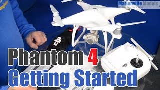 DJI Phantom 4 Getting Started Guide Charging Calibration Activating Flight Controls [upl. by Koran341]