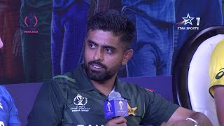 CWC 2023  Babar Azam on Playing in India after 2016 amp the Hospitality [upl. by Ferdinande]