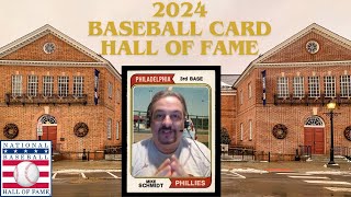 2024 BASEBALL CARD HALL OF FAME INDUCTION CEREMONY [upl. by Tessy]