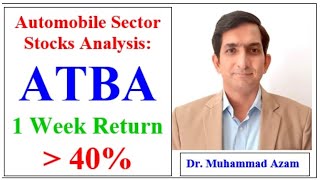 Automobile Sector Stocks Analysis ATBA  Atlas Battery Limited  ATBA Stock Price ATBA Share Price [upl. by Rudy207]