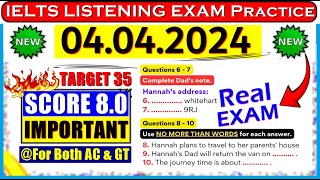 IELTS LISTENING PRACTICE TEST 2024 WITH ANSWERS  04042024 [upl. by Ardni]