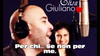 Giuliano amp Elisa  Basta Così Con testo [upl. by Tedmann]