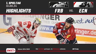 Game Highlights Spieltag 1 EHC Freiburg vs EC Bad Nauheim [upl. by Ahsekam]