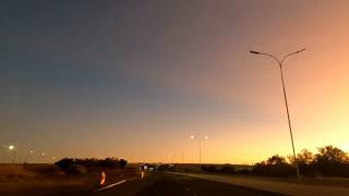 Evening Sunset drive A1 Road Gaborone Botswana [upl. by Medorra]