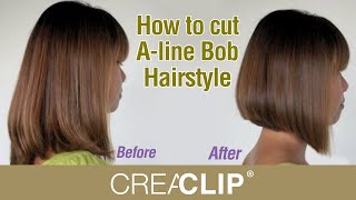 How to cut Aline Bob Hairstyle  Aline bob haircut [upl. by Janos]