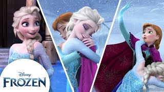 Elsa and Anna Unforgettable Moments  Frozen [upl. by Gerardo]