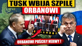 TUSK UDERZA W ORBANA  PREMIEROWI WĘGIER PUŚCIŁY NERWY [upl. by Peednas148]