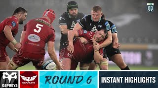 Ospreys v Scarlets  Instant Highlights  Round 6  URC 202324 [upl. by Nolla]