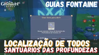 Localização de Todos Santuários das Profundezas em Fontaine GENSHIN IMPACT 40 [upl. by Beichner640]