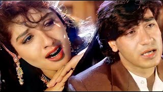 Jeeta Tha Jiske Liye Full Lyrical Video Song  Dilwale  Ajay Devgan Raveena Tandon [upl. by Ardnasirk]